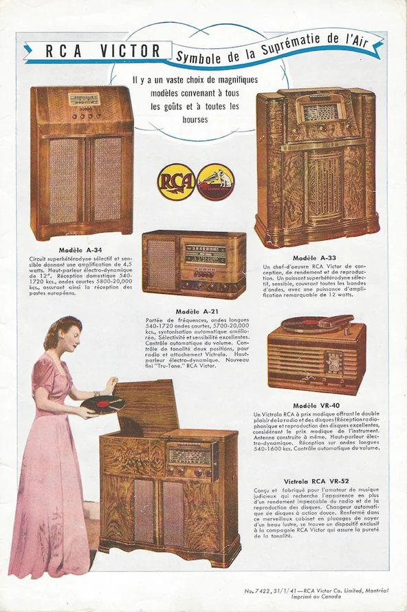 RCA Victor Advertisement, 1941