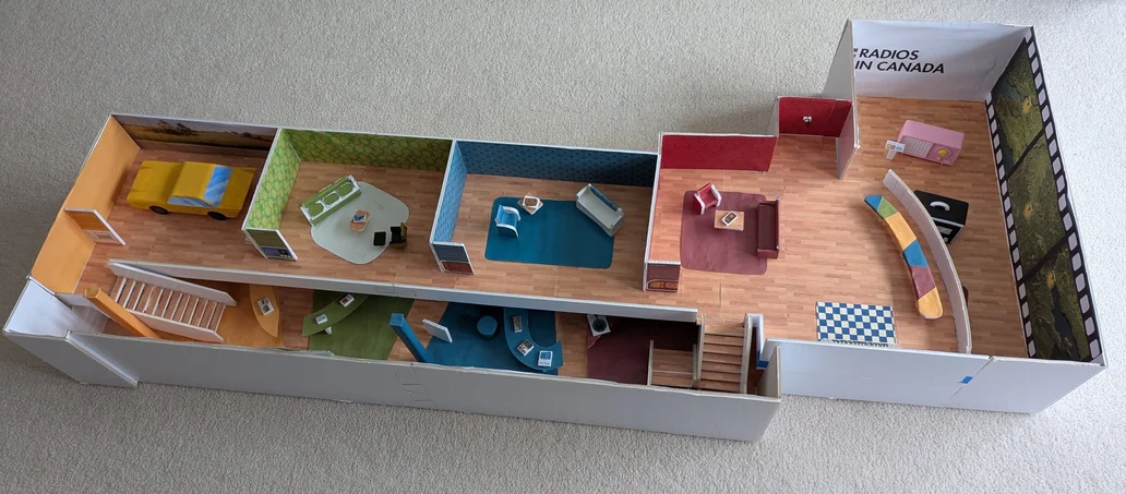 Physical model — both levels stacked