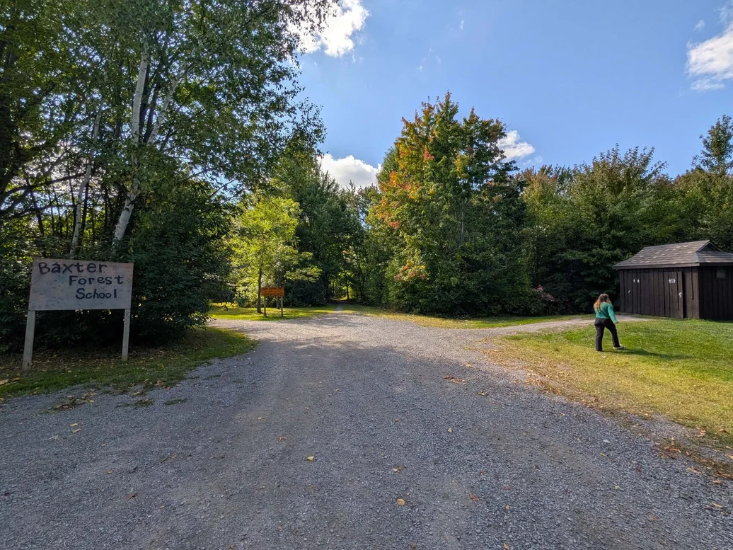 Baxter Forest School entry and service area