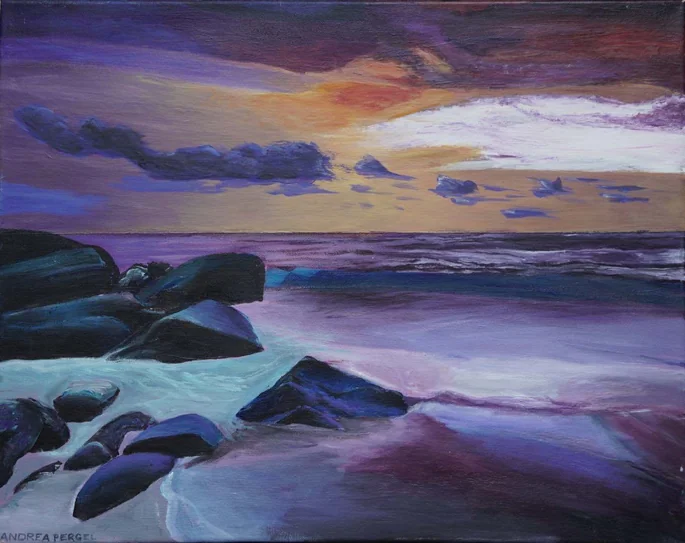 Coastal sunset